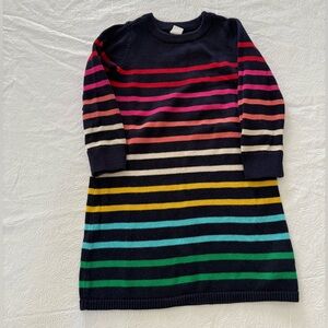 GAP Rainbow Knit Sweater Dress for Toddlers